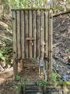 最後の水場の貯水施設