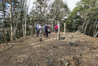 大菩薩嶺の山頂の様子