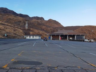 仙酔峡の駐車場