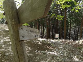 三ノ木戸林道分岐