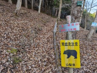 「自然の里」内の登山口