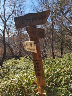長峰コース分岐